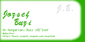 jozsef buzi business card